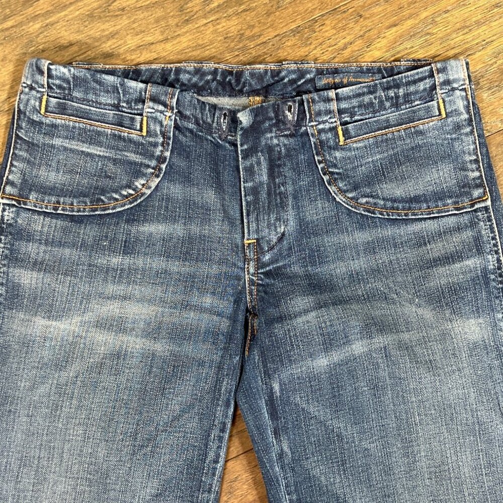 CITIZENS OF HUMANITY Drawstring Cropped Jeans in Mykonos Blue Sz 25 Cut #2716 - Picture 2 of 5